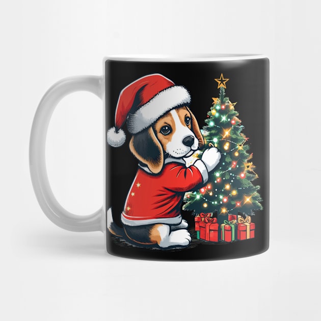 Beagle Dog Christmas by Graceful Designs